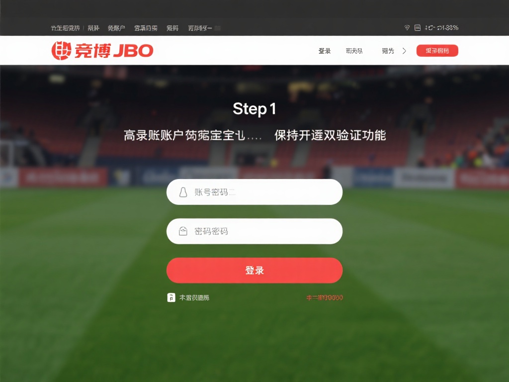 Step1-登录账户
进入竟博JBO官网，并通过